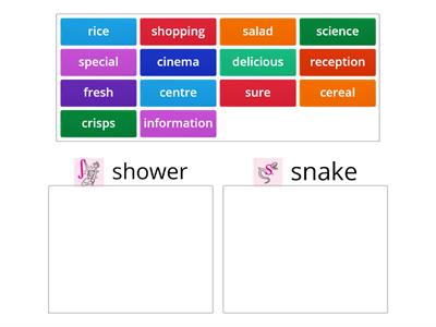 Pronunciation /ʃ/ vs /s/