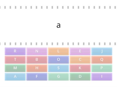 Match the letters