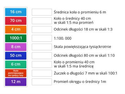 Skala kl 4  - połącz w pary 