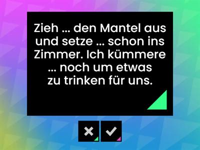 Reflexivpronomen: Akkusativ oder Dativ?