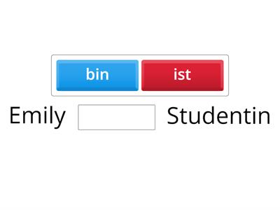 Ergänze das Verb "sein" in der richtigen Konjugation