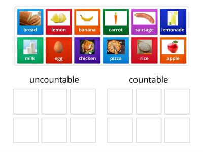 Countable and Uncountable nouns