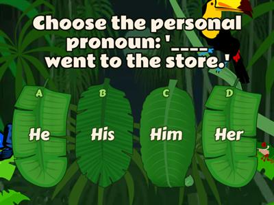 Grade 4 English Grammar Quiz : Pronoun
