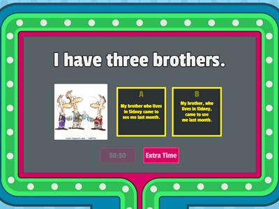 Defining and non defininf clauses