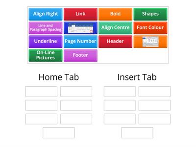 Word Tabs (Home and Insert)