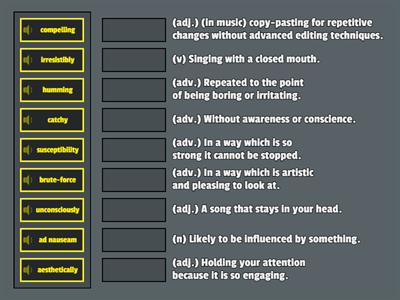 MUS I1+ - Top Hits Vocabulary