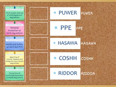 Health & Safety legislation 