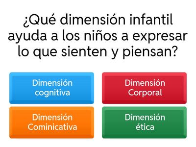 DIMENSIONES EN EL PREESCOLAR 