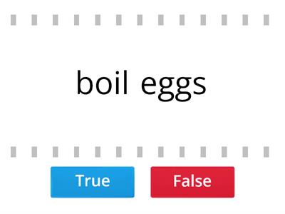 Starlight 6 module 2 food preparation (true/false)