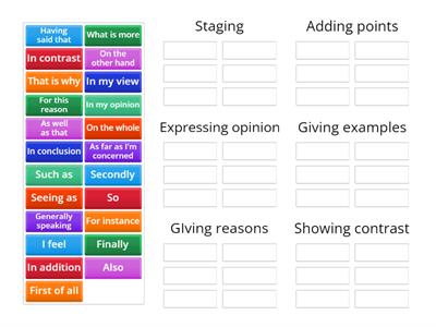 FCE Discourse markers