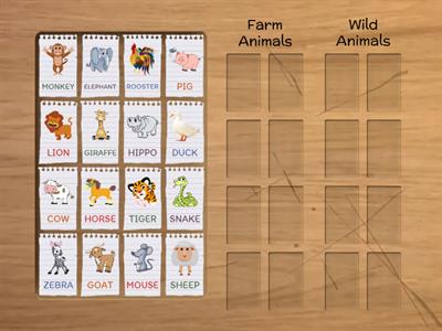 farm and wild animals