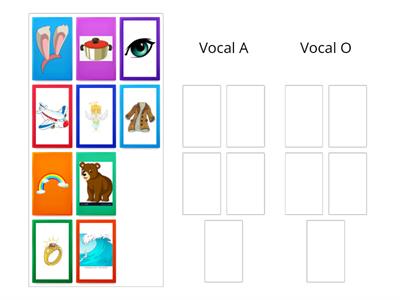 Agrupar por sonido inicial de voz A / O