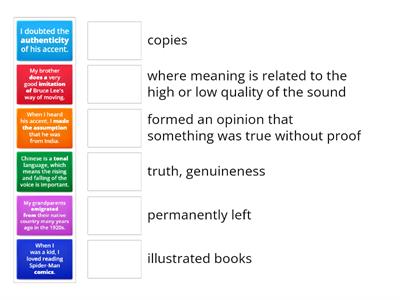 Keynote Advanced Unit 2 Key Words