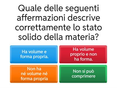 QUESTIONARIO DI CHIMICA