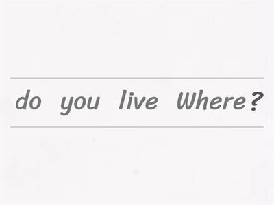 Word order in questions (File 1A)