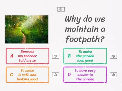 Maintaining a path and tools 