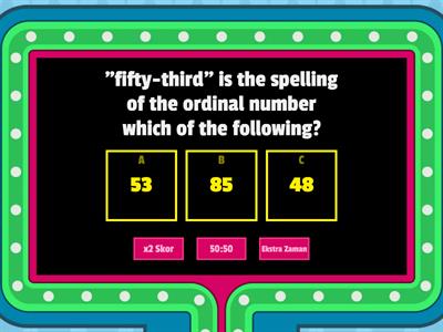 Ordinal Numbers