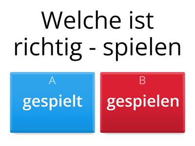 regular verbs - perfekt