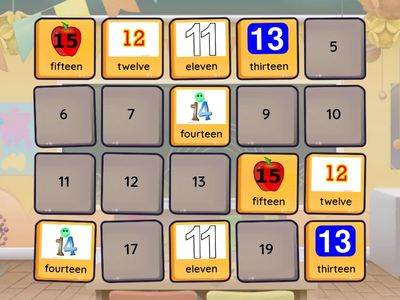 1A numbers 10-20 - memory