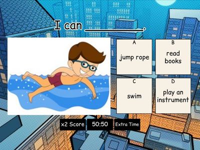  "I can ______" (Vocabulary) Grade 1 October WB