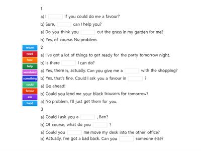 Offering and asking for help