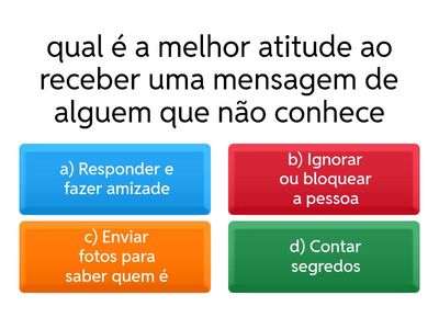 Questionário de Segurança na Internet para Alunos do Ensino Fundamental