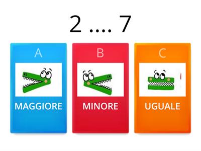 MAGGIORE, MINORE,UGUALE