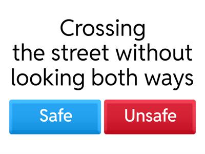 Safe vs Unsafe Community Situations