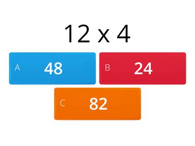  2 digit x 1 digit Multiplication