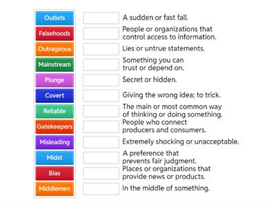 Glossary - “How to Choose Your News”
