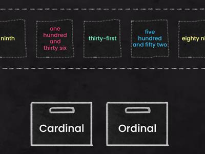 Cardinal and Ordinal Numbers