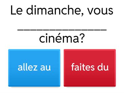 Parler de ses goûts et de ses activités