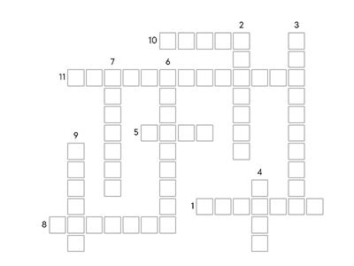 English grammar crossword puzzle