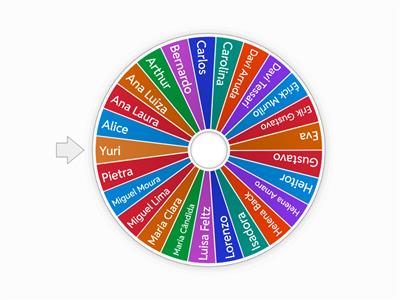 Roleta aleatória - Turma 51