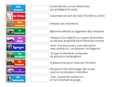 Vocabulaire de la guerre 1