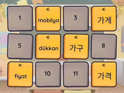 ㄱ harfi ile kelime eşleştirme-1