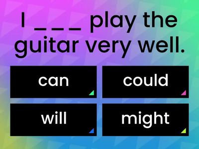 Can - could - able to