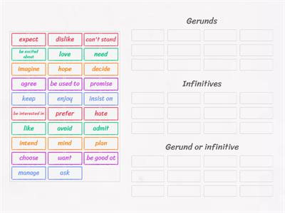 Gerunds and infinitives B1-3