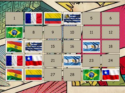 Memotest Banderas del Mundo 