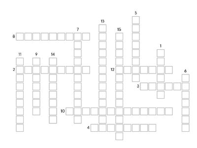 2D Shapes Crossword