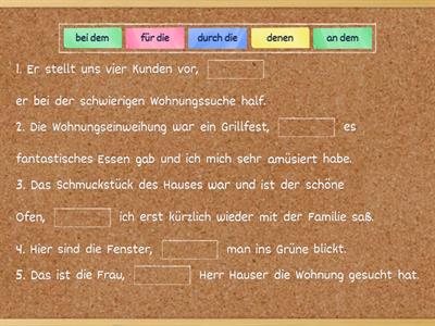 Relativsätze mit Präpositionen