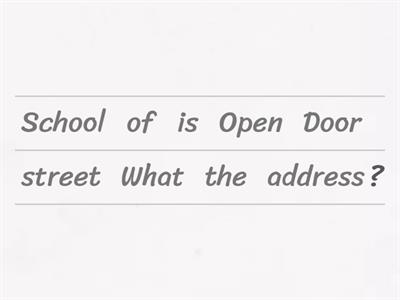 Questions about school
