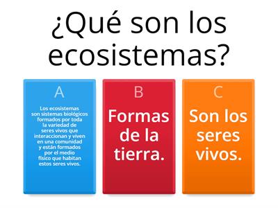 Los ecosistemas 