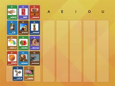 INSERISCI LA VOCALE INIZIALE MANCANTE