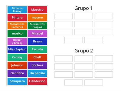 Sustantivos Comunes y Propios