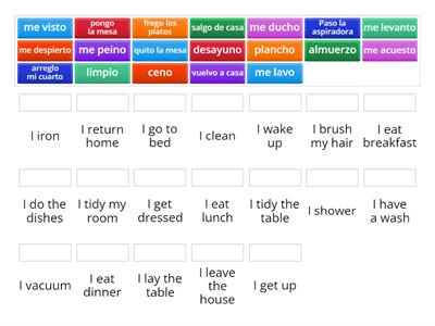 Daily routine in Spanish