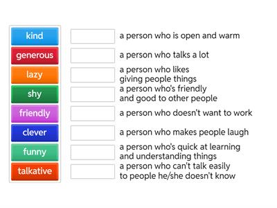 1B Traits of character