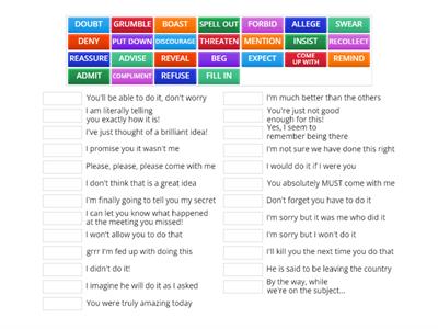 CPE REPORTING VERBS