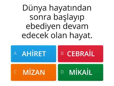 MELEK VE AHİRET 1