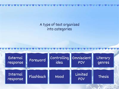 Academic Vocabulary Find the Match